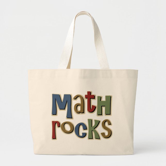 Grand Tote Bag Roches de maths (Devant)