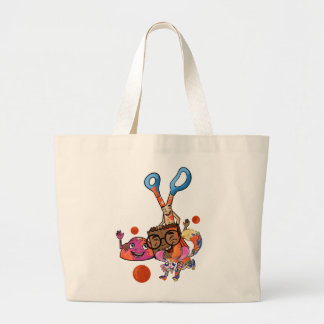 Grand Tote Bag Rock, Ciseaux, Paperbag avec Splashy