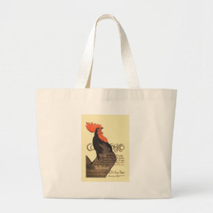 Grand Tote Bag Rooster Steinlen Cocorico