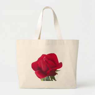 Grand Tote Bag Rose rouge - Rosier rouge