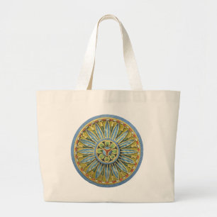 Grand Tote Bag Rosette architecturale antique n° 2