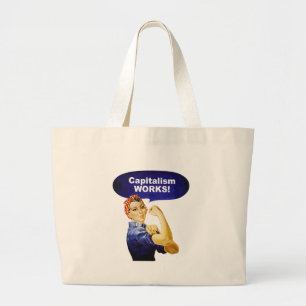 Grand Tote Bag Rosie dit des travaux de capitalisme ! emballages