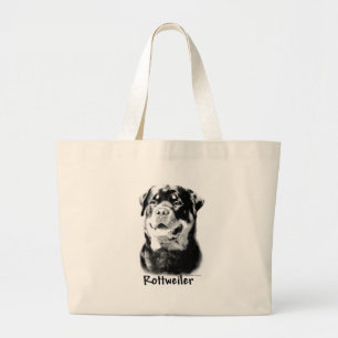 Grand Tote Bag Rottweiler Charbon