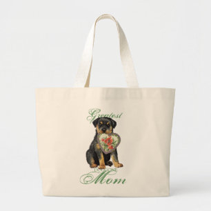 Grand Tote Bag Rottweiler Heart Mom