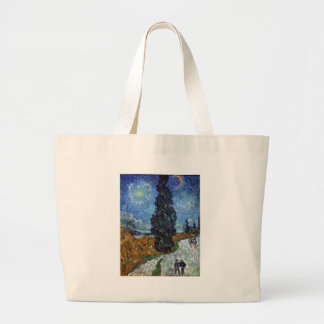 Grand Tote Bag Route de campagne de Van Gogh- en Provence par