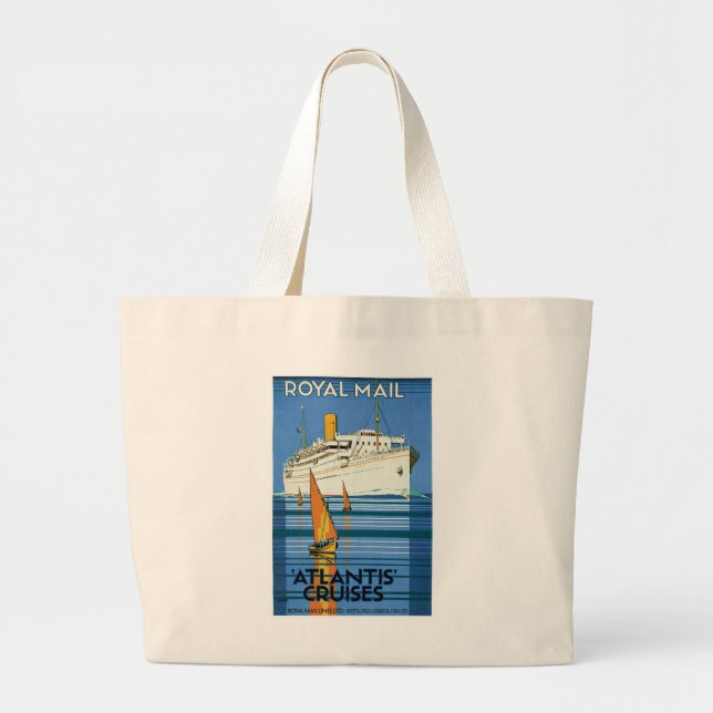 Grand Tote Bag Royal Mail "Atlantis Cruises" (Devant)