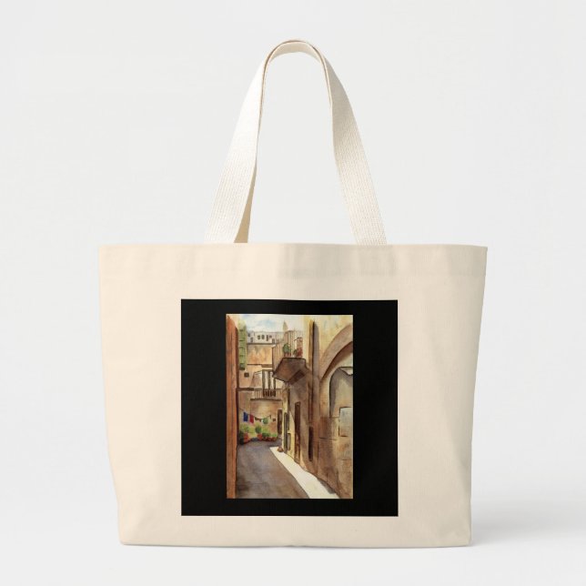 Grand Tote Bag Rue sicilienne (Devant)