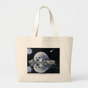 GRAND TOTE BAG S.O.S. SAUVEGARDEZ NOS PHOQUES À HARP
