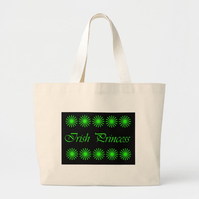 Grand Tote Bag Sac/bourse IRLANDAIS de PRINCESSE (Devant)