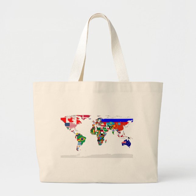 Grand Tote Bag Sacoche mondiale signalée (Devant)