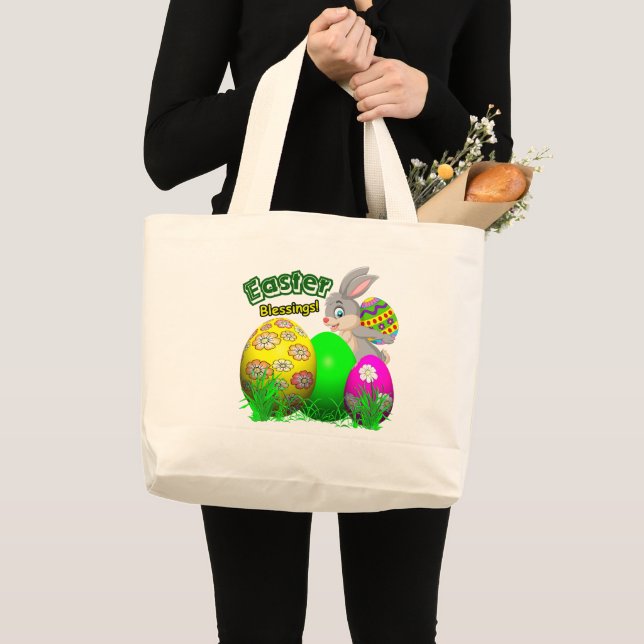 Grand Tote Bag Sacré Pâques-Sac à Tote de Pâques (Devant (produit))
