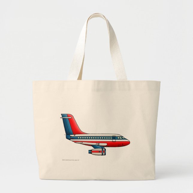 Grand Tote Bag Sacs/emballages d'avion d'avion de passagers (Devant)