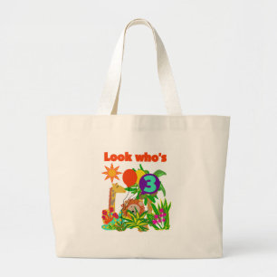 Grand Tote Bag Safari 3ème anniversaire Tshirts et cadeaux