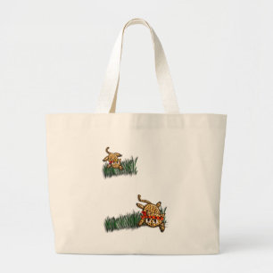 Grand Tote Bag Safari Ultra mignonne Leopard Invitations d'annive