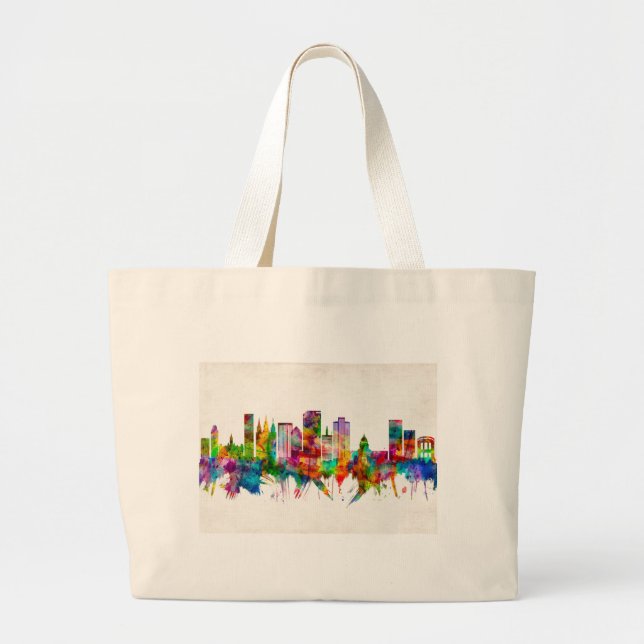 Grand Tote Bag Salt Lake City Utah Skyline (Devant)