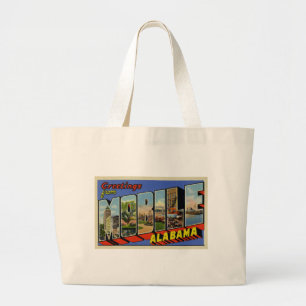 Grand Tote Bag Salutations d'Alabama mobile