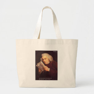 Grand Tote Bag Samuel Johnson Amour Est Sagesse Cartes Cadeaux Et