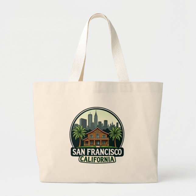 Grand Tote Bag San Francisco Urban and Natural Harmony- (Devant)