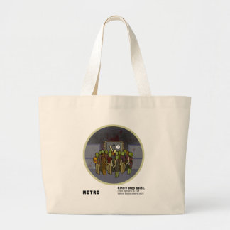 Grand Tote Bag Satire de souterrain de métro de zombi de LA