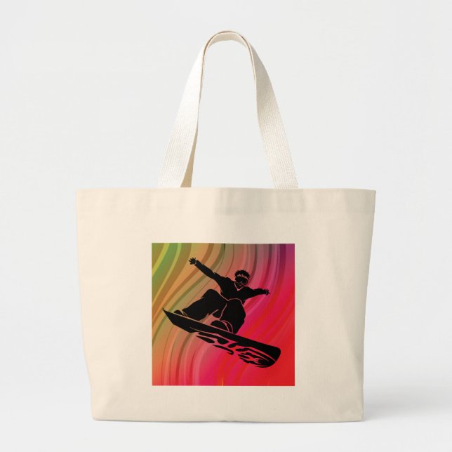 Grand Tote Bag Saut à neige (Devant)
