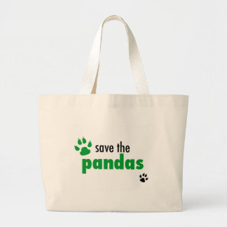 Grand Tote Bag Sauvez les pandas