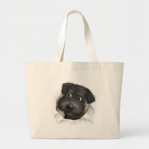 Grand Tote Bag Schnoodle (noir) éclatant