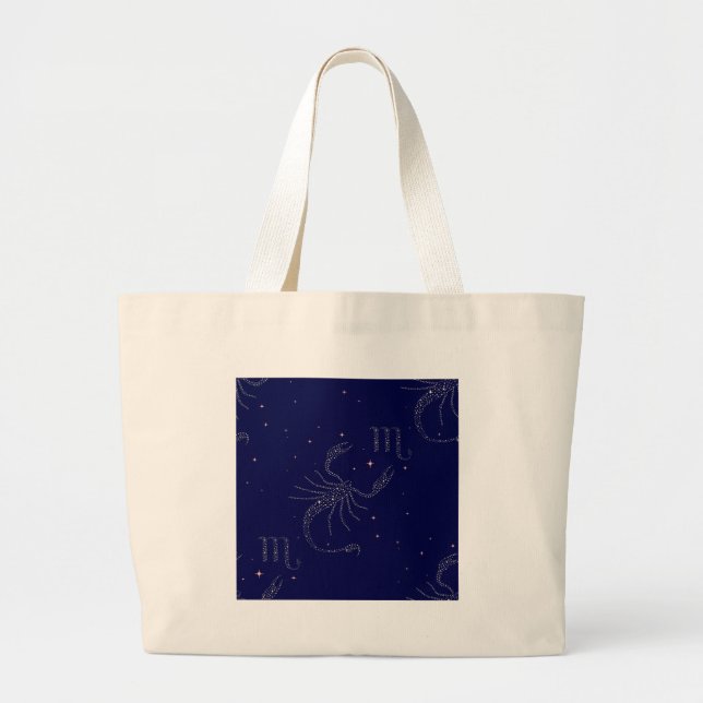 Grand Tote Bag scorpio étoiles (Devant)