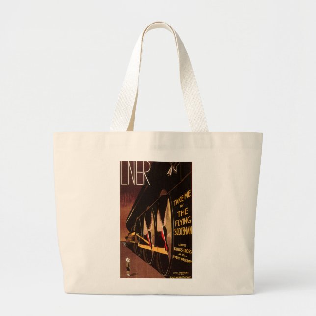 Grand Tote Bag Scotsman de vol de LNER (Devant)
