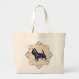 Grand Tote Bag Scottie Blue Tongs de plage