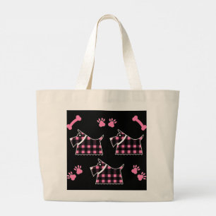 Grand Tote Bag Scotty Terrier Chiens Cute Funny Terriers Race The
