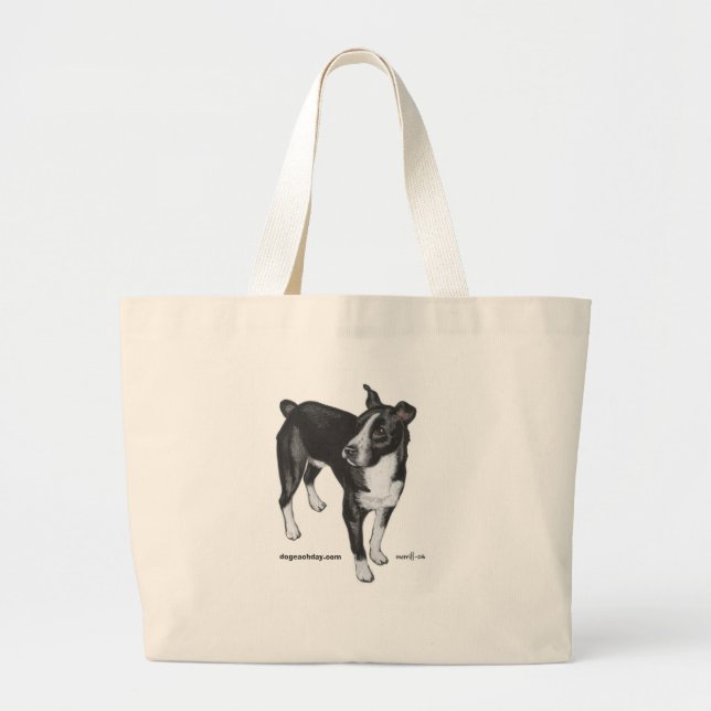 Grand Tote Bag scrappydoo_300, dogeachday.com (Devant)