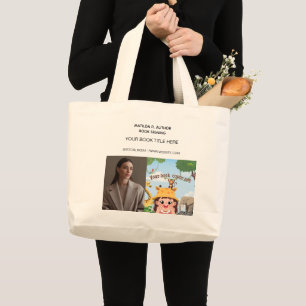 Grand Tote Bag Séance de signature de livre Promotion de lancem