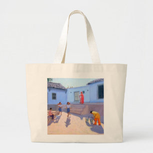 Grand Tote Bag Seaux d'eau remplissants Ràjasthàn Inde