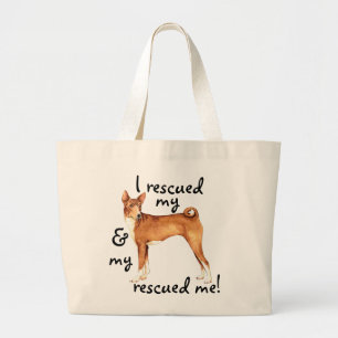 Grand Tote Bag Secourir Basenji