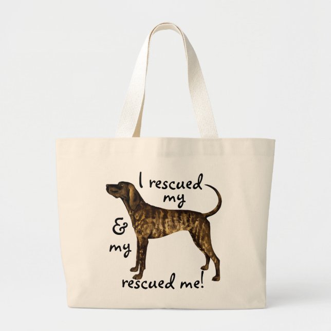 Grand Tote Bag Secourir Plott Hound (Devant)