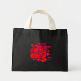 Grand Tote Bag Seigneur abstrait Pitambara de vecteur