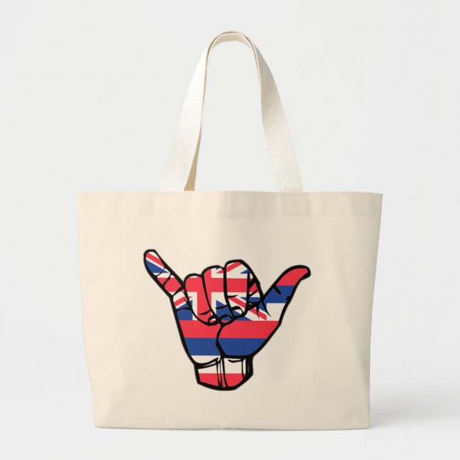Grand Tote Bag Shaka Hawaii (Devant)