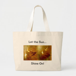 Grand Tote Bag Shepherd allemand noir & bronze deux vues