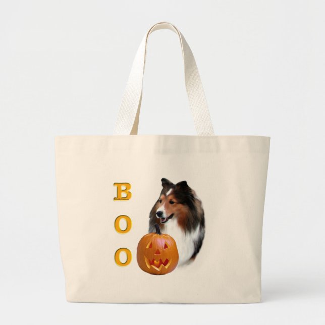 Grand Tote Bag Shetland Sheepdog (sable) Boo (Devant)