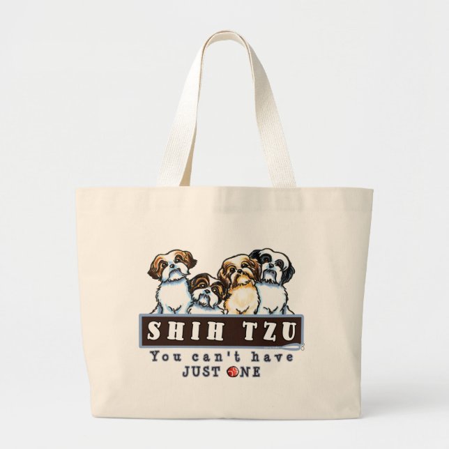 Grand Tote Bag Shih Tzu Ne Peut En Avoir Qu'Un (Devant)
