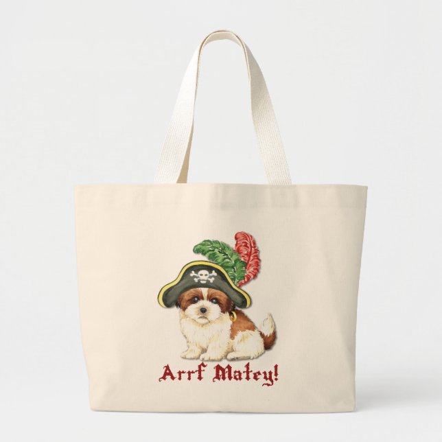 Grand Tote Bag Shih Tzu Pirate (Devant)
