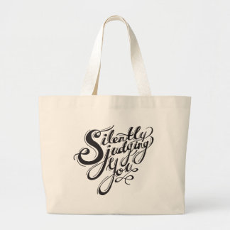 Grand Tote Bag Silencieusement jugement de vous