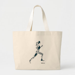Grand Tote Bag Silhouette courante - florale