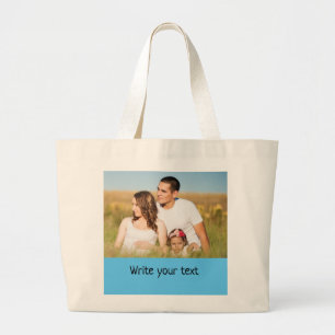 Grand Tote Bag simple minimum ajouter votre texte photo noël t