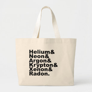 Grand Tote Bag Six gaz nobles sur le Tableau des éléments