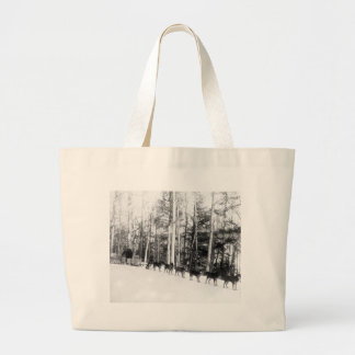 Grand Tote Bag Sledding de chien de l'Alaska
