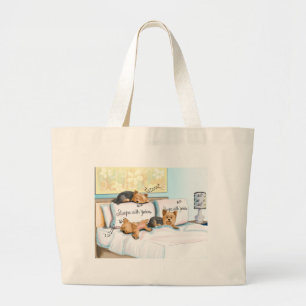 Grand Tote Bag Sleeps with Yorkies