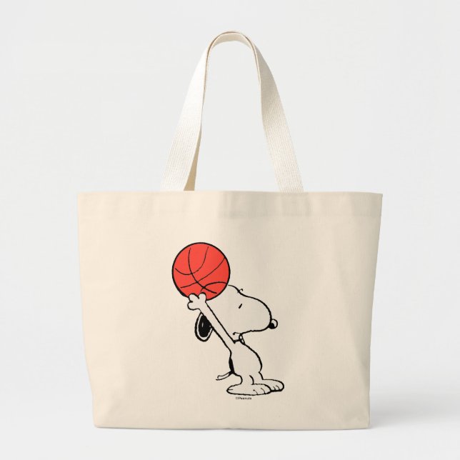 Grand Tote Bag Snoopy Varsity Sports Basketball (Devant)