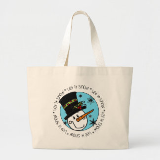 Grand Tote Bag Snowman Laisser Neige