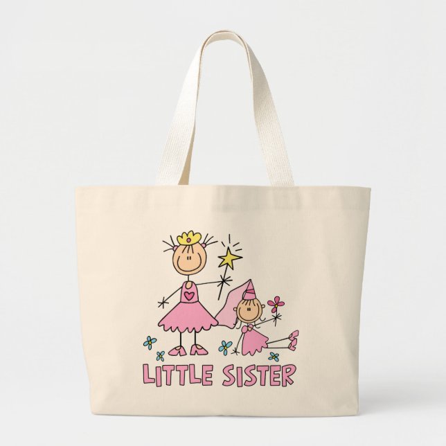 Grand Tote Bag Soeur de princesse Duo de bâton petite (Devant)